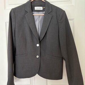 Calvin Klein Women's Charcoal Blazer